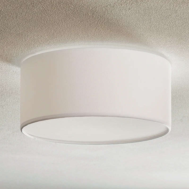 B-Ware TK Lighting Deckenleuchte Lampe Rondo Weiß Metall Textil Wohnzimmer Esszimmer