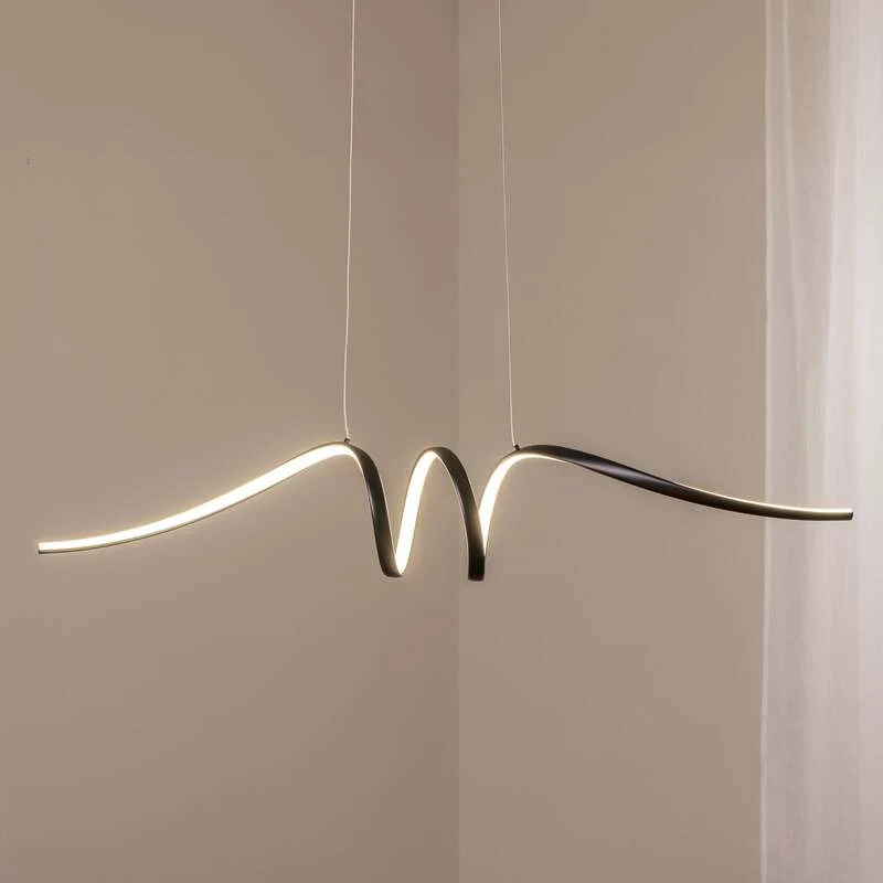 B-Ware milagro lighting Hängeleuchte Pendelleuchte LED Loop Metall schwarz chrom