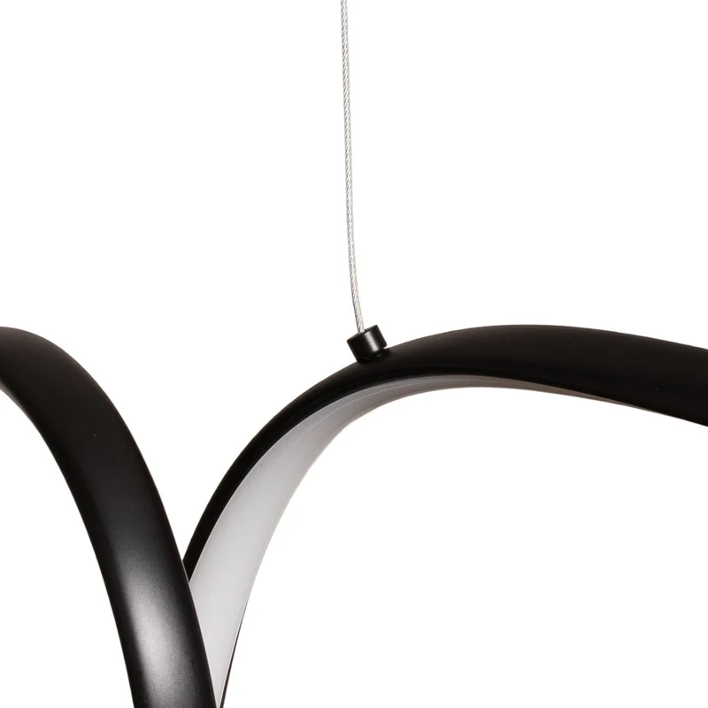 B-Ware milagro lighting Hängeleuchte Pendelleuchte LED Loop Metall schwarz chrom