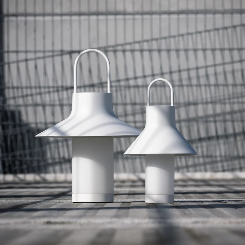B-Ware LOOM DESIGN Tischleuchte Akku Lampe LED Leuchte Weiß Shadow Small IP65
