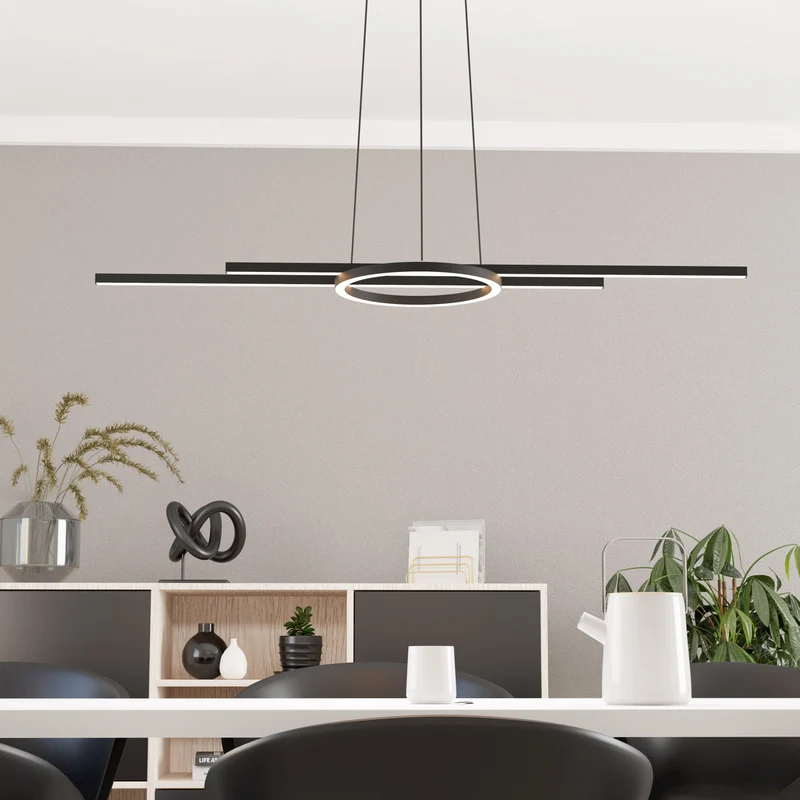 B-Ware LED Hängeleuchte Pendelleuchte Zillerio-Z ZigBee CCT dimmbar schwarz EGLO Sma478