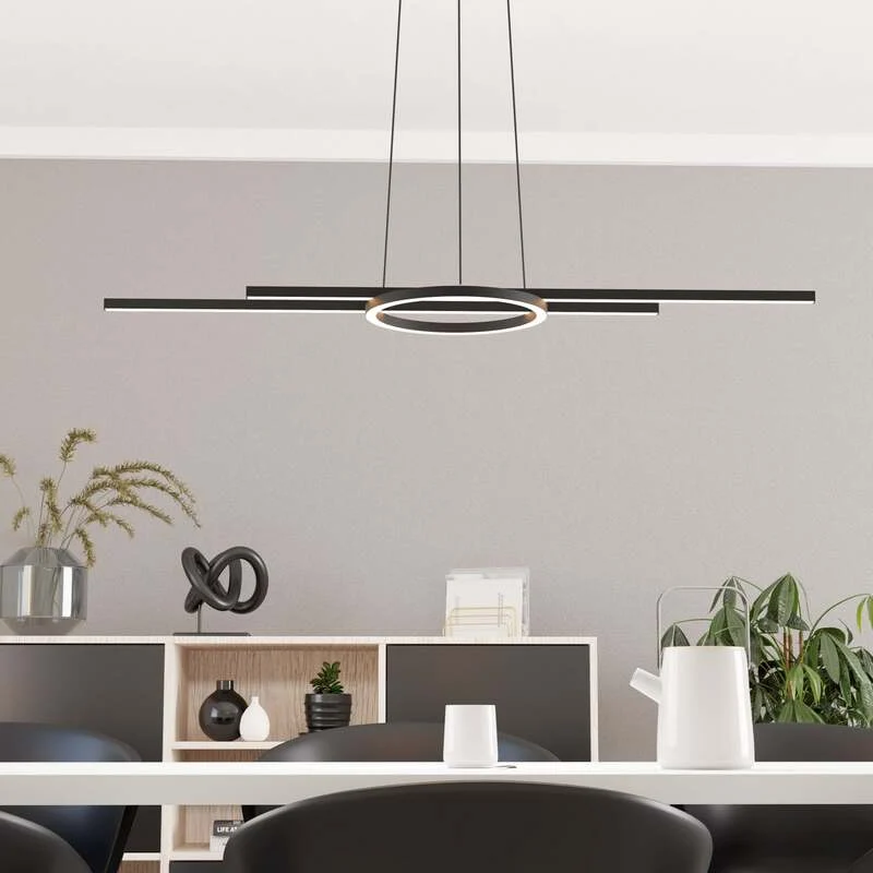 B-Ware LED Hängeleuchte Pendelleuchte Zillerio-Z ZigBee CCT dimmbar schwarz EGLO Sma478