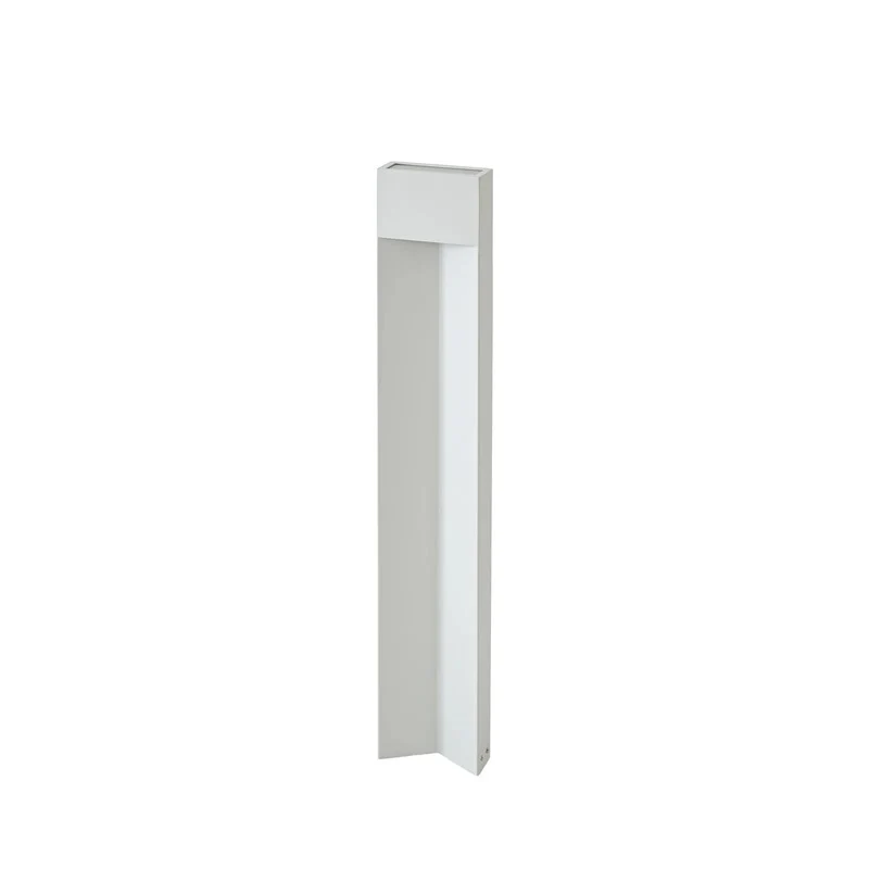 B-Ware Kaholo Wegeleuchte Gartenleuchte Aluminium LED 90cm IP44 hellgrau elegant Lampe
