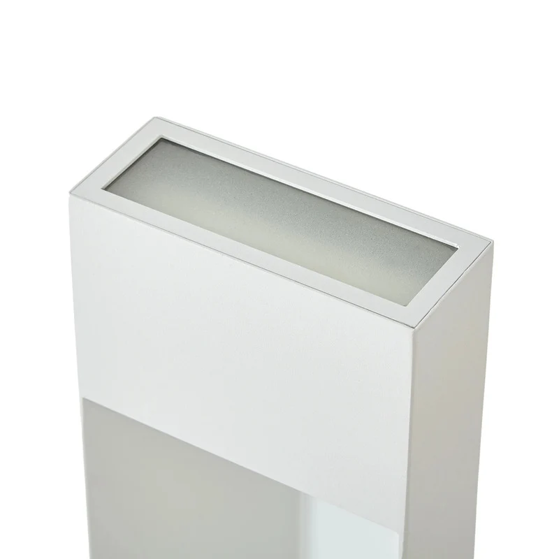 B-Ware Kaholo Wegeleuchte Gartenleuchte Aluminium LED 90cm IP44 hellgrau elegant Lampe