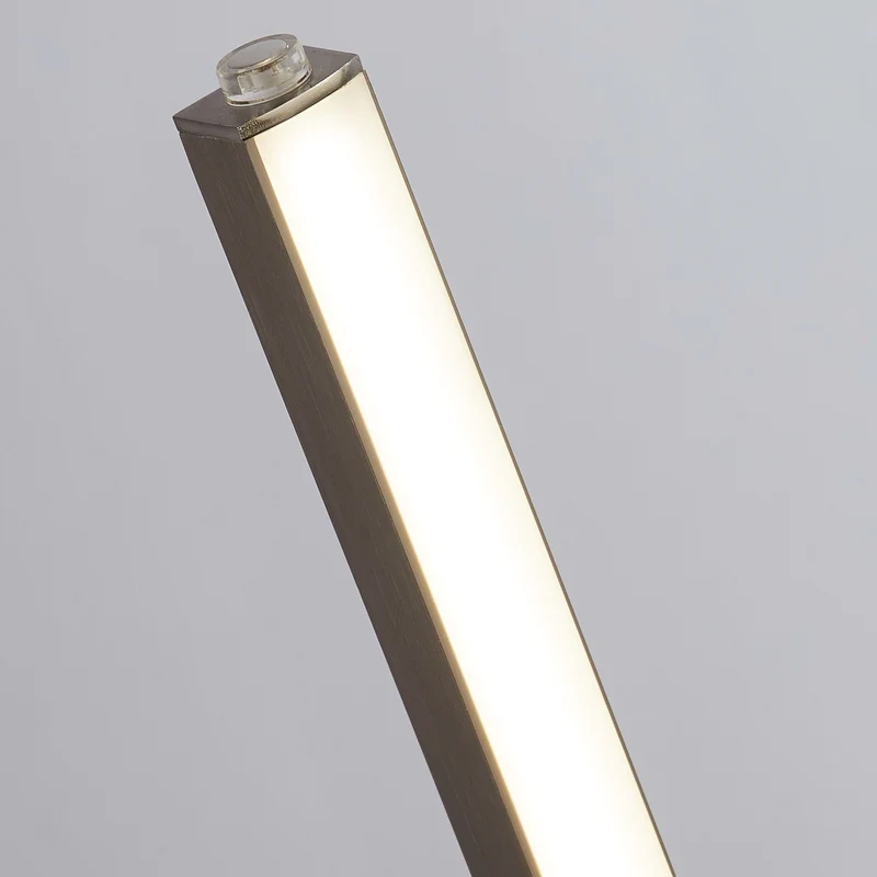 B-Ware Searchlight Tischleuchte Lampe LED Tribeca Silber Weiß Stahl Kunststoff 50cm CCT