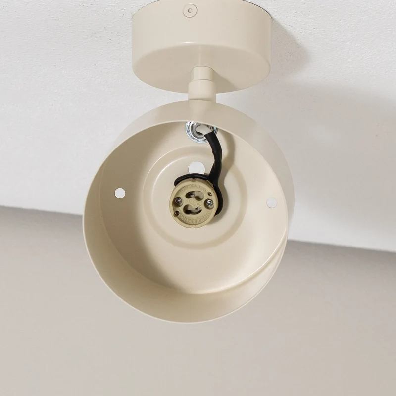 B-Ware Chloe Deckenspot Strahler Lampe beige Stahl Deckenlampe Leuchte verstellbar