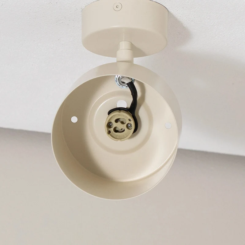 B-Ware Chloe Deckenspot Strahler Lampe beige Stahl Deckenlampe Leuchte verstellbar