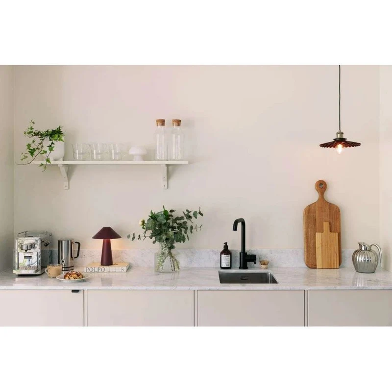 B-Ware Globen Lighting Pendelleuchte Hängelampe COBBLER Glas Metall Rot E27 LED Ø 25 cm