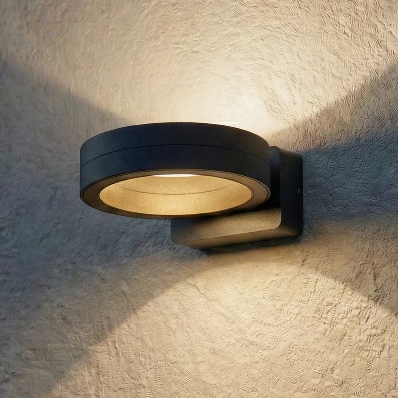 B-Ware Lindby Außenwandleuchte Wandlampe LED Selviro anthrazit Aluminium 20 cm IP65