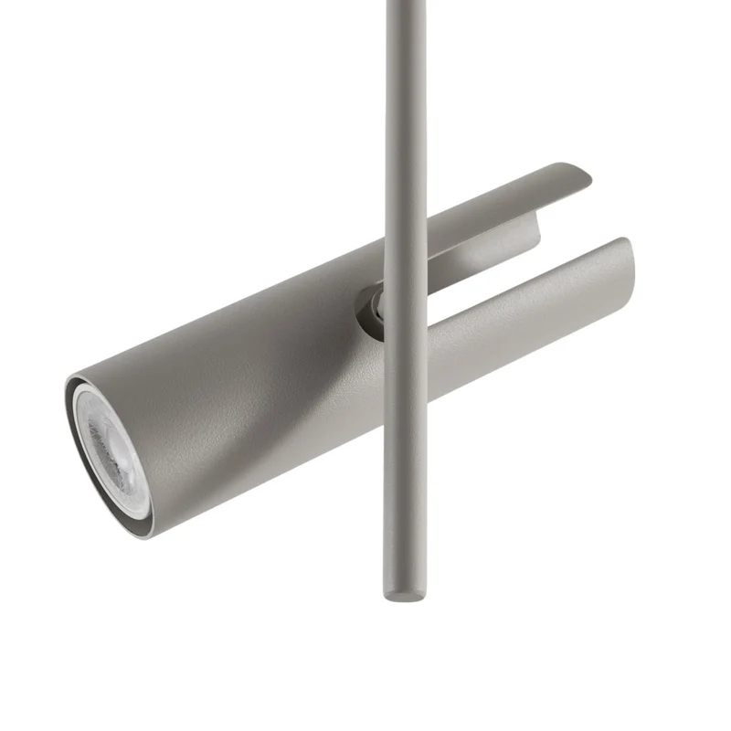 B-Ware Deckenspot Leda Deckenleuchte Spot taupe Stahl 2-flammig 55 cm GU10 LED Lampe
