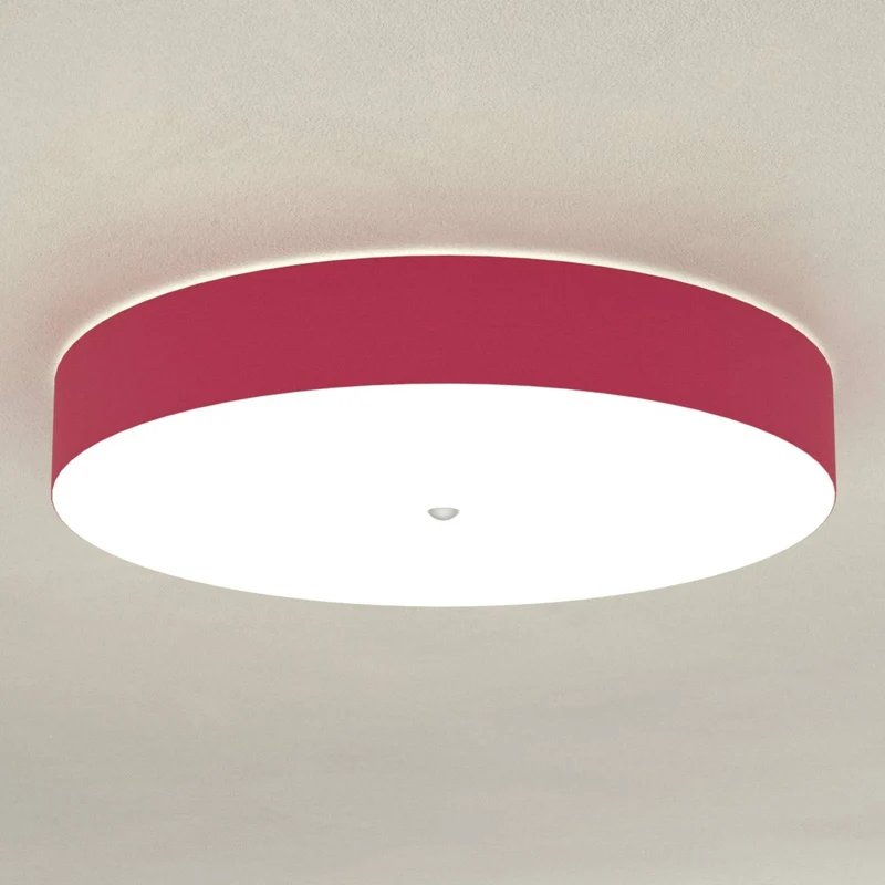 B-Ware Hufnagel Deckenleuchte Lampe Alea Rubinrot Chintzschirm Acrylglas Wohnraum