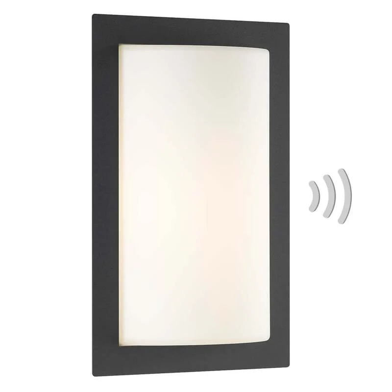 B-Ware lcd Außenwandleuchte Wandlampe Bewegungsmelder Luis graphit Dämmerungssensor