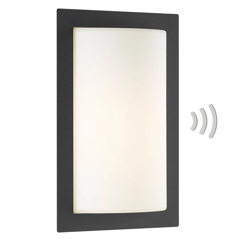 B-Ware lcd Außenwandleuchte Wandlampe Bewegungsmelder Luis graphit Dämmerungssensor