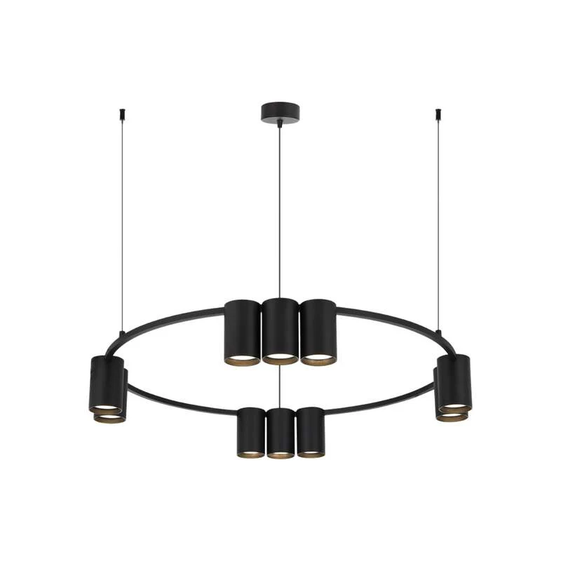 B-Ware Hängeleuchte Pendelleuchte Genesis Aluminium schwarz Lampe Leuchte 60 cm