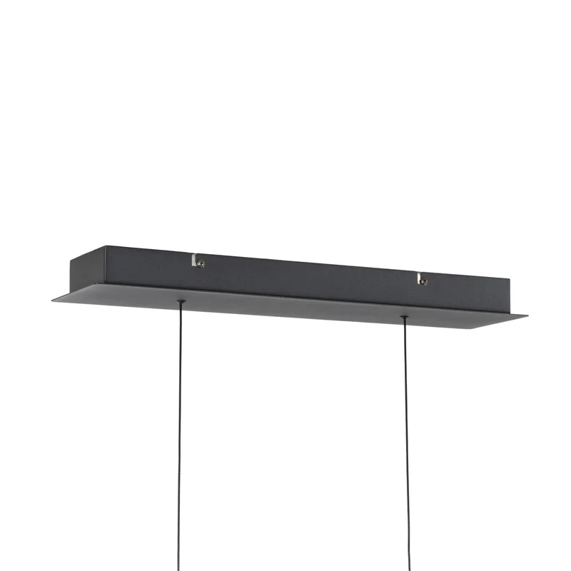 B-Ware Lucande Pendelleuchte LED-Hängeleuchte Tanira schwarz weiß 140cm, step-dim