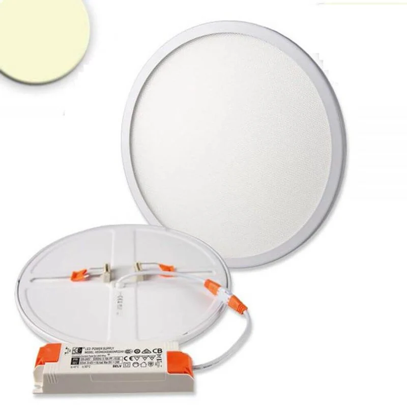 Einbau LED-Panel Ø 23cm Flex Dimmbar 23W Ausschnitt 5-21cm Warmweiß