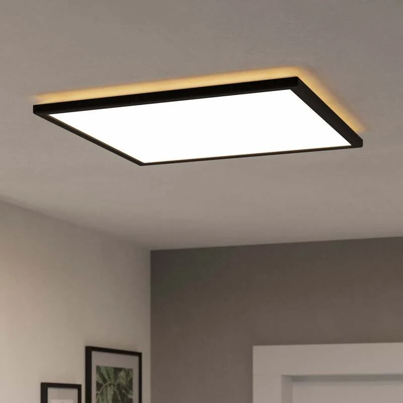 B-Ware EGLO Connect Deckenleuchte LED Rovito Z Appsteuerung Schwarz 50 cm CCT RGB Smart