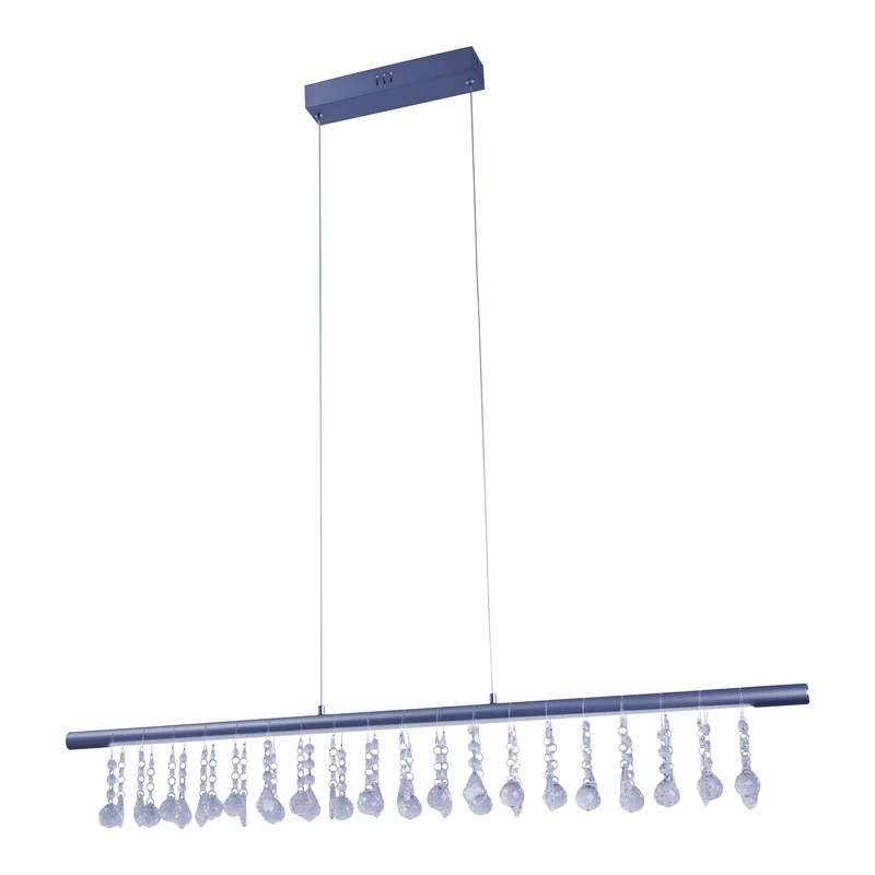 B-Ware Näve Pendelleuchte Hängelampe Nobilis LED Leuchte dimmbar dunkelgrau 100 cm 24 W