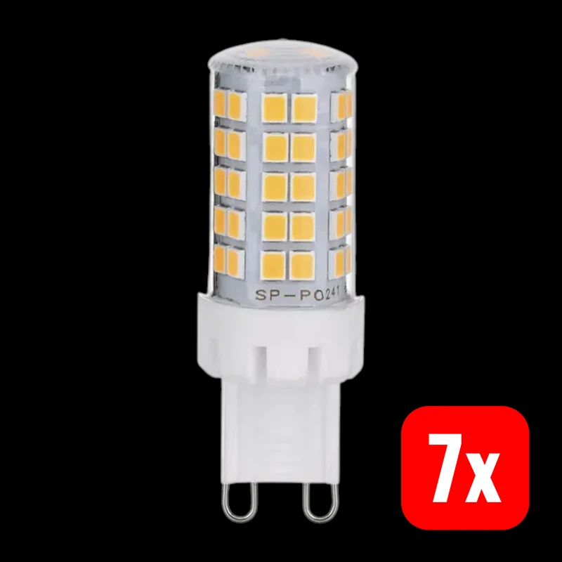 7x B-Ware Orion LED Stiftlampe Leuchtmittel Lampe G9 dimmbar klar 2700K 5W 500 lm 7 STÜCK