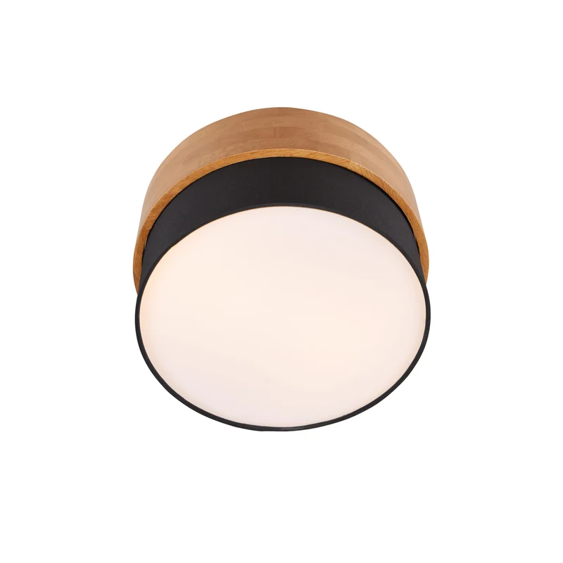B-Ware Deckenlampe Seasons Holz Schwarz Ø 30 cm dimmbar E14 2x40W IP20 TRIO LIGHTING