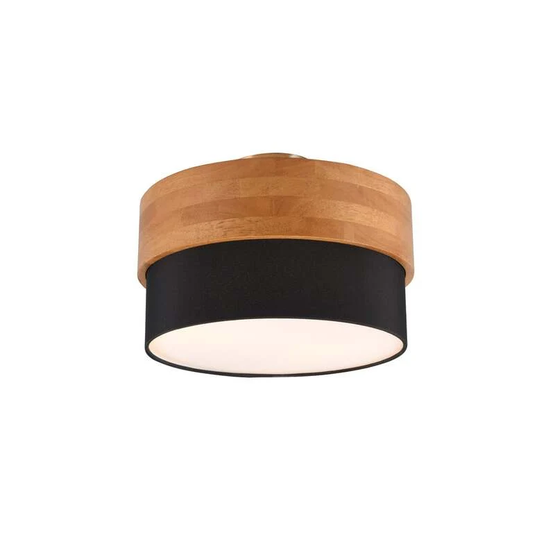 B-Ware Deckenlampe Seasons Holz Schwarz Ø 30 cm dimmbar E14 2x40W IP20 TRIO LIGHTING