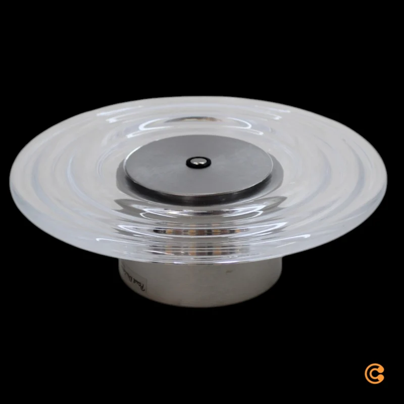 B-Ware Paul Neuhaus Wandleuchte Wandlampe LED Akku Glas Eisen transparent stahl dimmbar