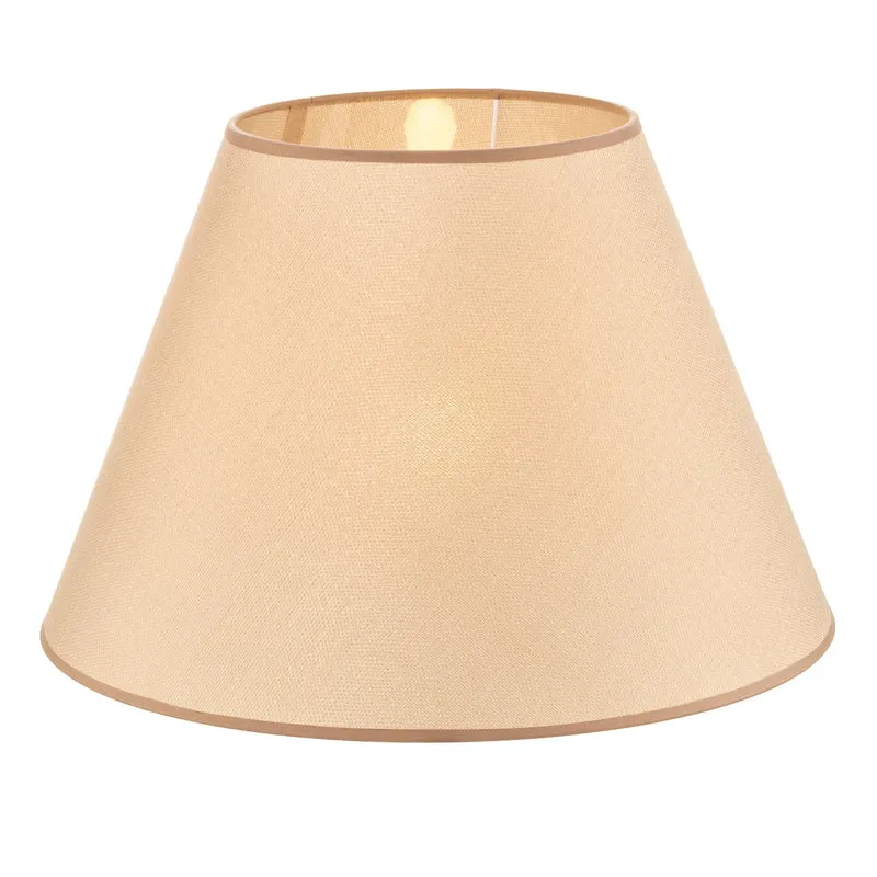B-Ware Sofia Lampenschirm Schirm Textil Beige Veroni Höhe 31 cm Made in Europe