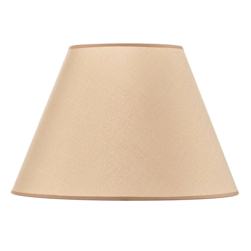 B-Ware Sofia Lampenschirm Schirm Textil Beige Veroni Höhe 31 cm Made in Europe