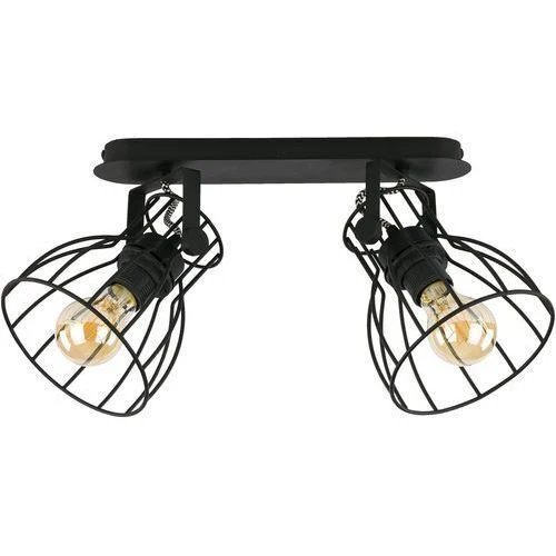 B-Ware TK LIGHTING Deckenleuchte Lampe ALANO 2121 Schwarz Flach E27 2-flg