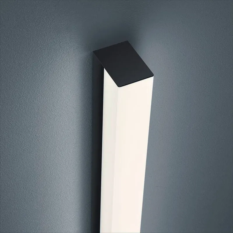 LED Spiegellampe Lado 90cm 1560lm Schwarz Warmweiß