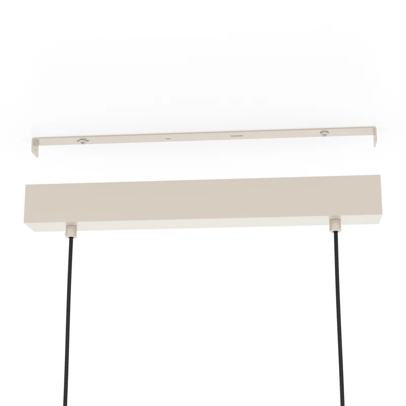 B-Ware Eglo Pendelleuchte Hängelampe Cawton Leuchte Stahl Holz 76 cm 3-flammig E27 LED