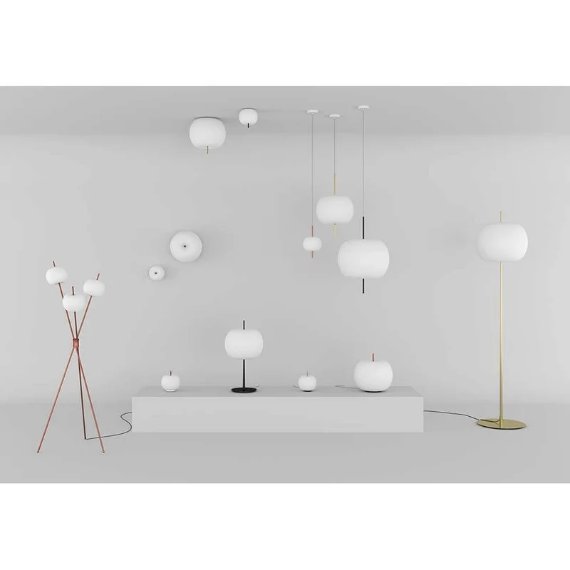 Kundalini Opalglas Deckenlampe Kushi Ø 16cm