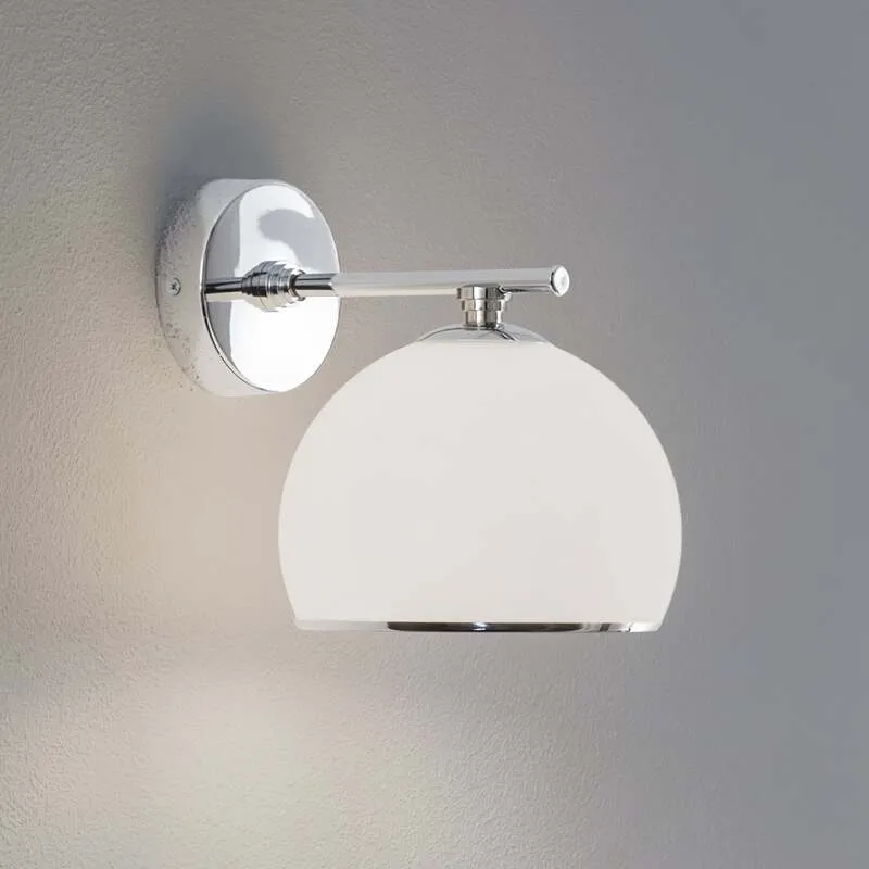 B-Ware Wandleuchte Mina Euluna chrom matt 21,5cm dimmbar E27 Made in Europe