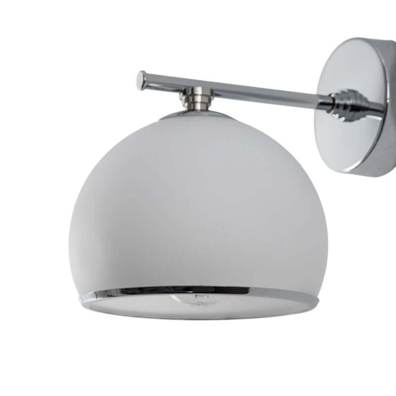 B-Ware Wandleuchte Mina Euluna chrom matt 21,5cm dimmbar E27 Made in Europe