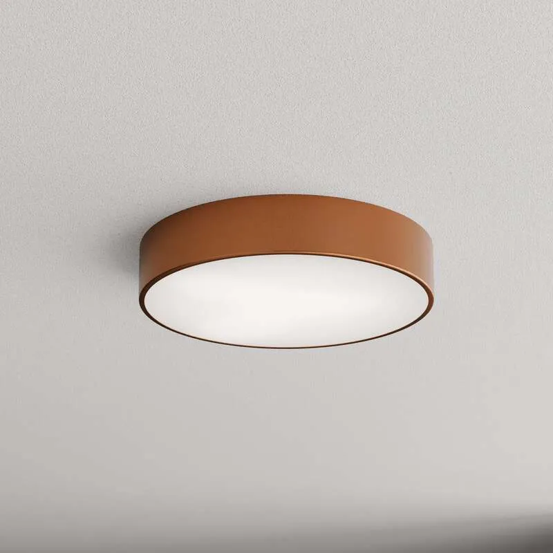 B-Ware Deckenlampe Cleo 400 Ø 40 cm kupfer 3x40W dimmbar Stahl Glas Made in Europe
