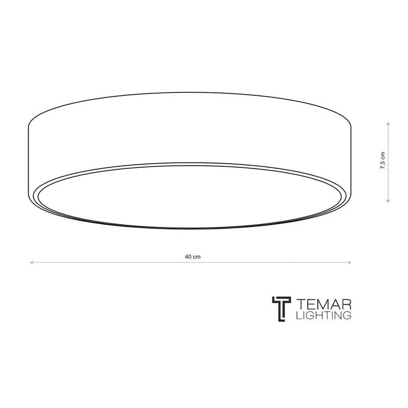 B-Ware Deckenlampe Cleo 400 Ø 40 cm kupfer 3x40W dimmbar Stahl Glas Made in Europe