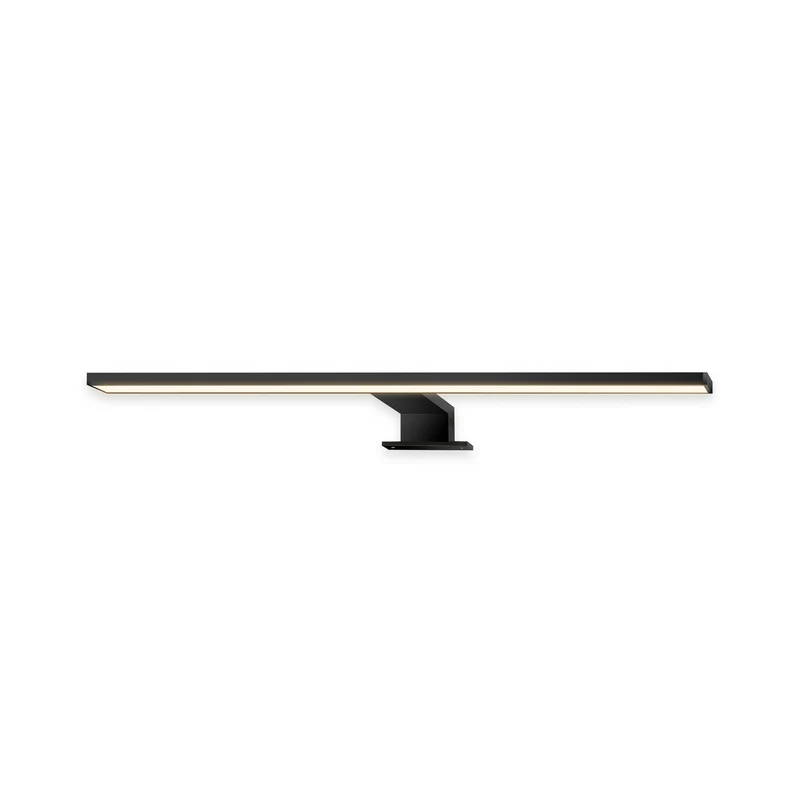 B-Ware Briloner LED Spiegellampe Dun 2 in 1 Wandleuchte schwarz matt IP44 50cm Lampe