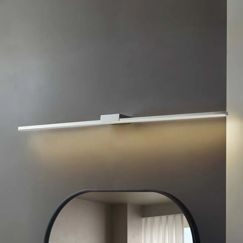 B-Ware Lucande LED-Spiegellampe Kivana Wandleuchte chrom 120cm IP44 Badezimmerlampe