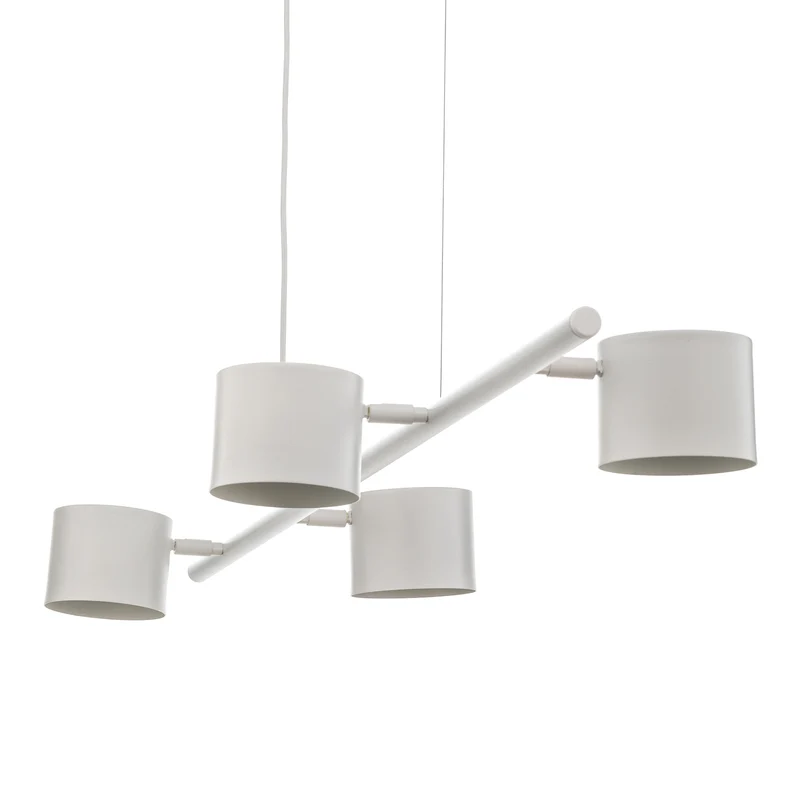 B-Ware Euluna Hängeleuchte Bot LED Pendelleuchte dimmbar vierflammig weiß 121x34cm