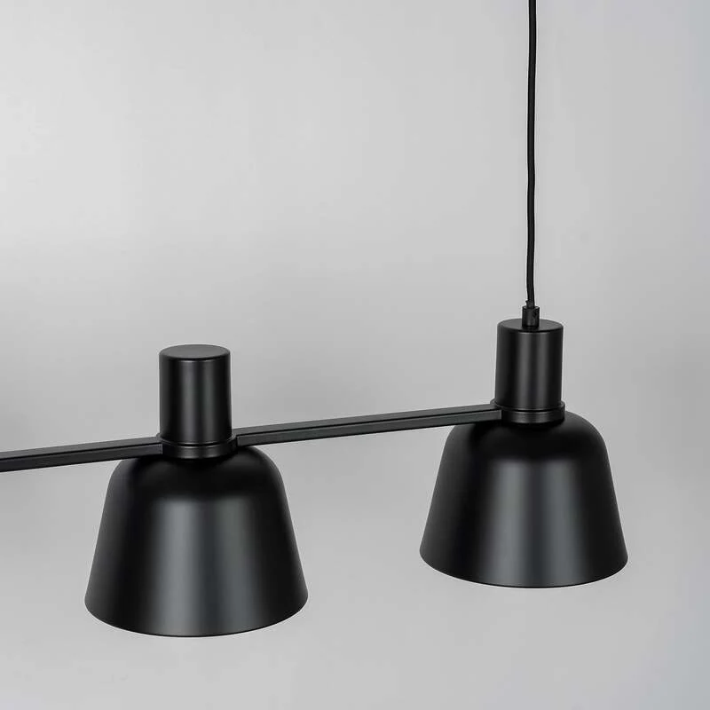 B-Ware Lucande Hängeleuchte Servan LED Pendelleuchte 4-flammig dimmbar schwarz 101,5cm