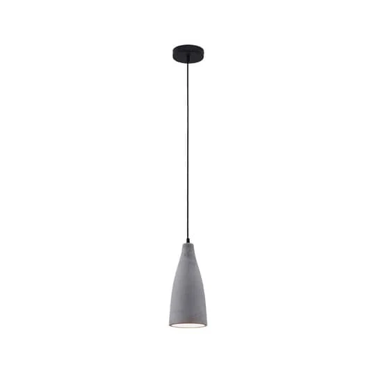B-Ware Lindby Beton-Pendelleuchte Sanne im Industriestil Deckenlampe Hängeleuchte E27
