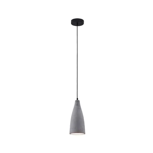 B-Ware Lindby Beton-Pendelleuchte Sanne im Industriestil Deckenlampe Hängeleuchte E27