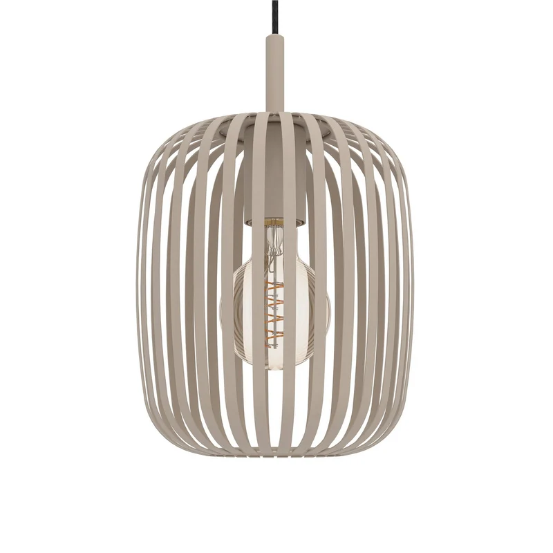 B-Ware Hängelampe Romazzina sandfarben Stahl Ø 50 cm 5-flg dimmbar Eglo