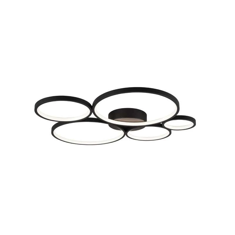 B-Ware Trio Lighting Deckenleuchte Deckenlampe Rondo LED schwarz matt Switch Dimmer