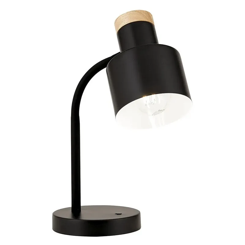 B-Ware Orion Tischleuchte Tischlampe GILI Schwarz Schwenkkopf Schalter E27 LED Lampe
