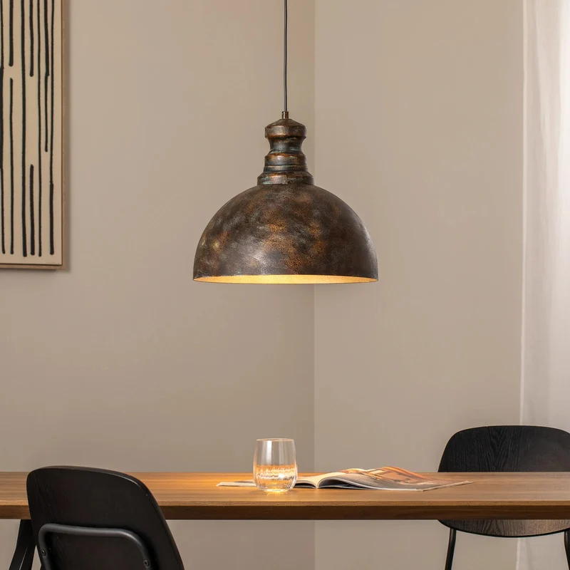 B-Ware Opviq Pendelleuchte Hängeleuchte Saglam Metall Vintage Design E27 LED SIEHE TEXT