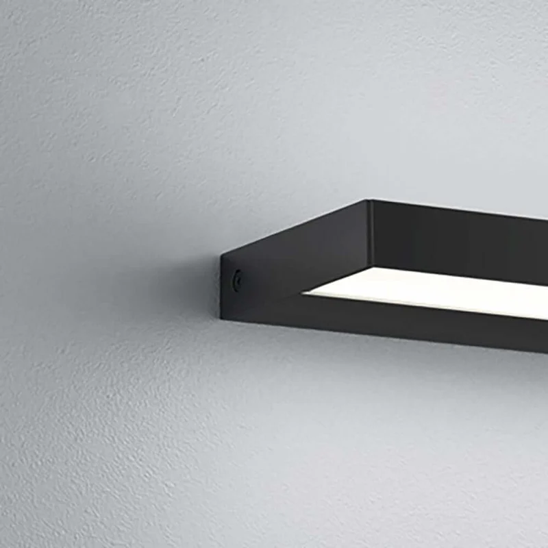LED Wandleuchte Slate IP44 Schwarz