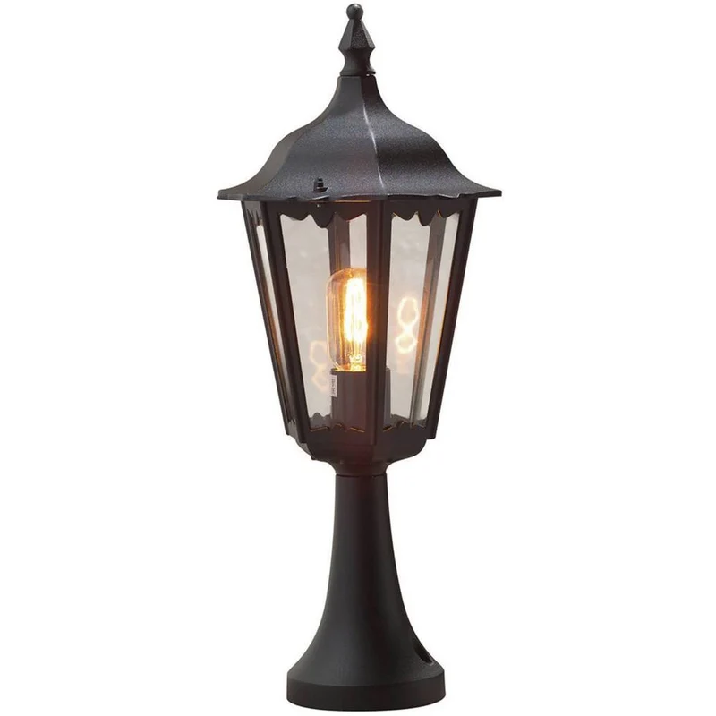 2x B-Ware Konstsmide Firenze 7214-750 Außenstandleuchte 55 cm E27 100 W Schwarz 2 STÜCK