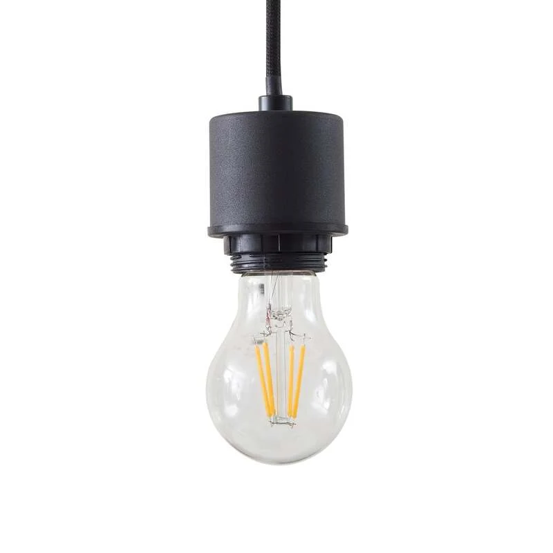 B-Ware Lindby Hängeleuchte Hildur 4-flg 115 cm rauchgrau Glas dimmbar E27