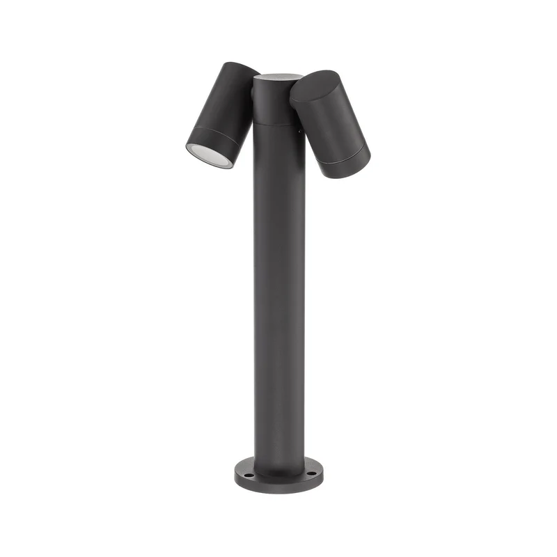 B-Ware Prios Sockelleuchte Wegeleuchte Tulimar Aluminium Anthrazit 45 cm zweiflammig